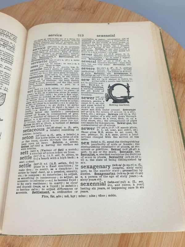 Old Books Encyclopedia Collins 15