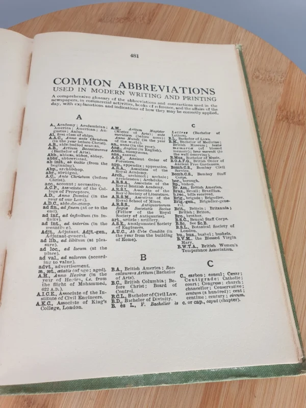 Old Books Encyclopedia Collins 17