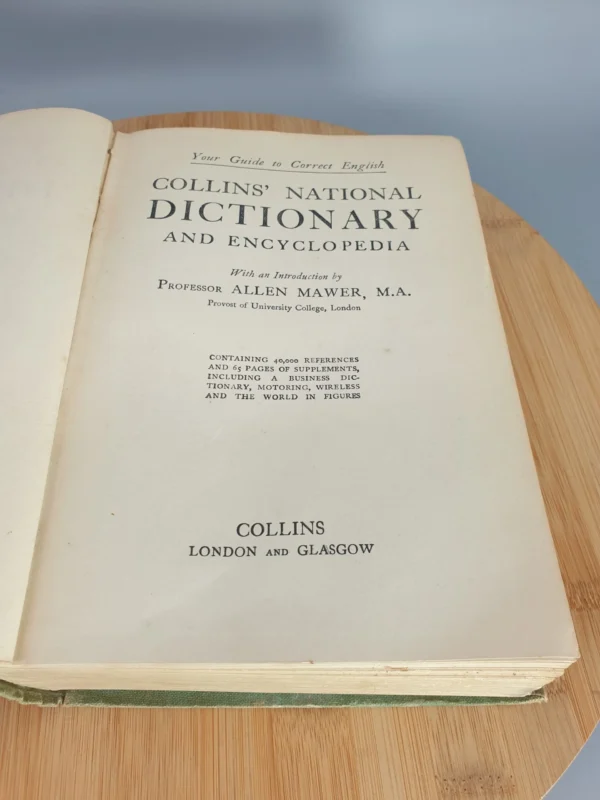 Old Books Encyclopedia Collins 9