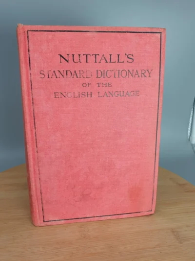 Old Books Nuttalls Standard Dictionary 1
